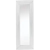 Lincoln Silver Classic Frame Mirror in Clear by CAMDEN ISLE