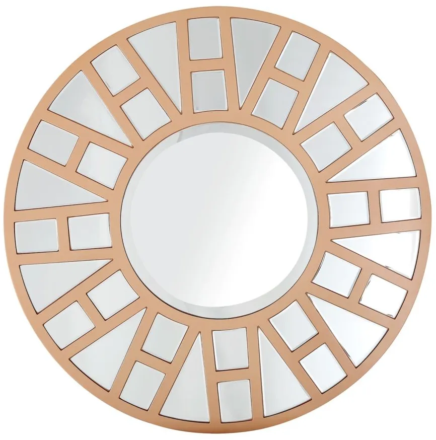 Millennium Circular Mirror in Gold by CAMDEN ISLE