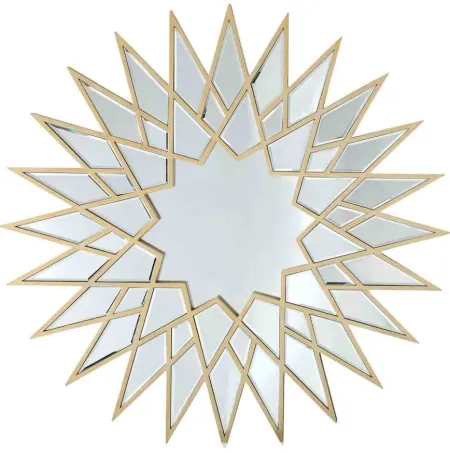 Evening Star Mirror in Gold by CAMDEN ISLE