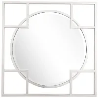 Kinney Square Wall Mirror in Silver by CAMDEN ISLE