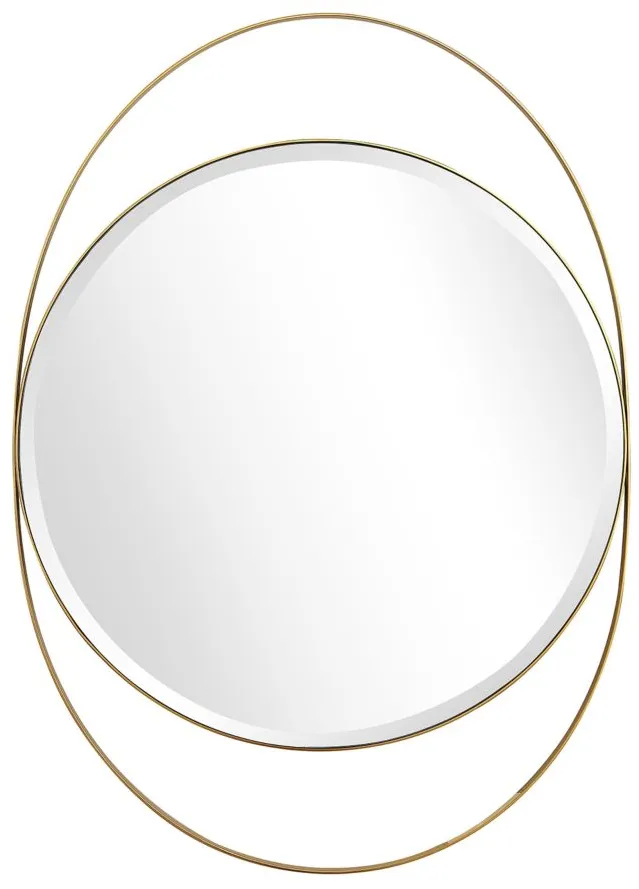 Sonya Wall Mirror in Gold by CAMDEN ISLE