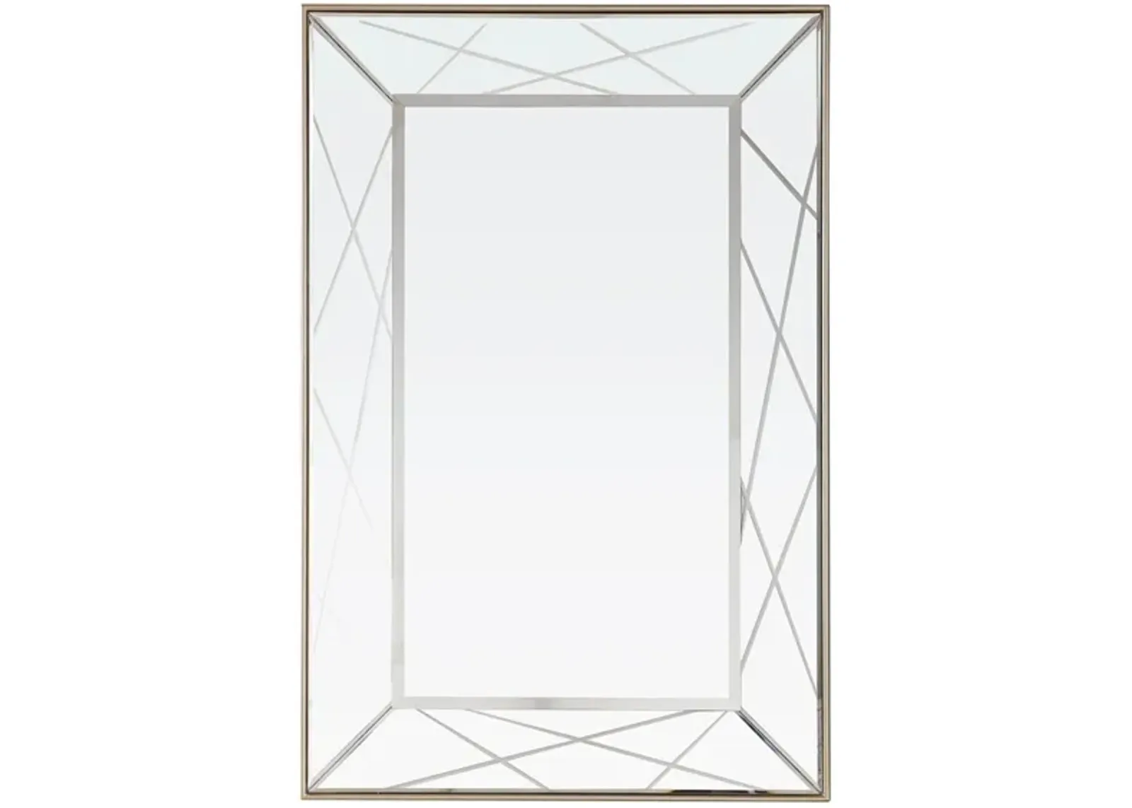 Insley Wall Mirror in Champagne by CAMDEN ISLE