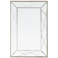 Insley Wall Mirror in Champagne by CAMDEN ISLE