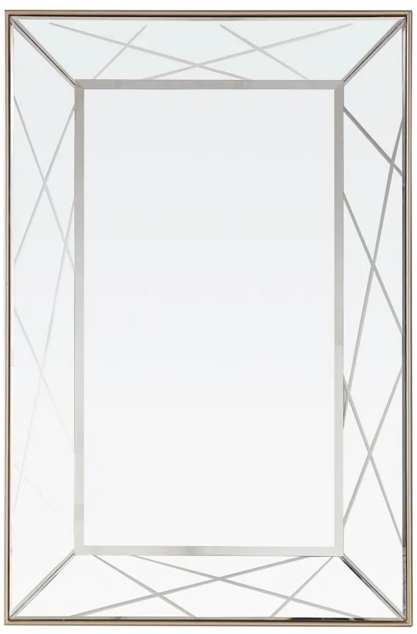 Insley Wall Mirror in Champagne by CAMDEN ISLE