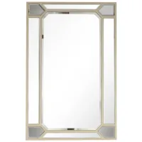 Keeley Wall Mirror in Antique Silver by CAMDEN ISLE