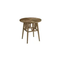 Nova Round Side Table in Dawn by Theodore Alexander