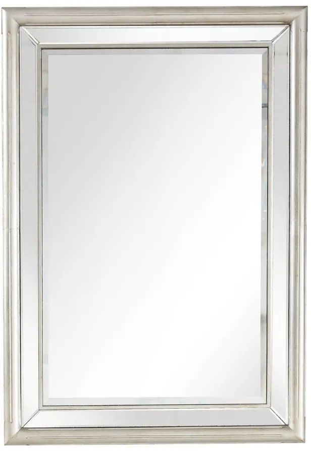 Morgan Wall Mirror in Silver by CAMDEN ISLE