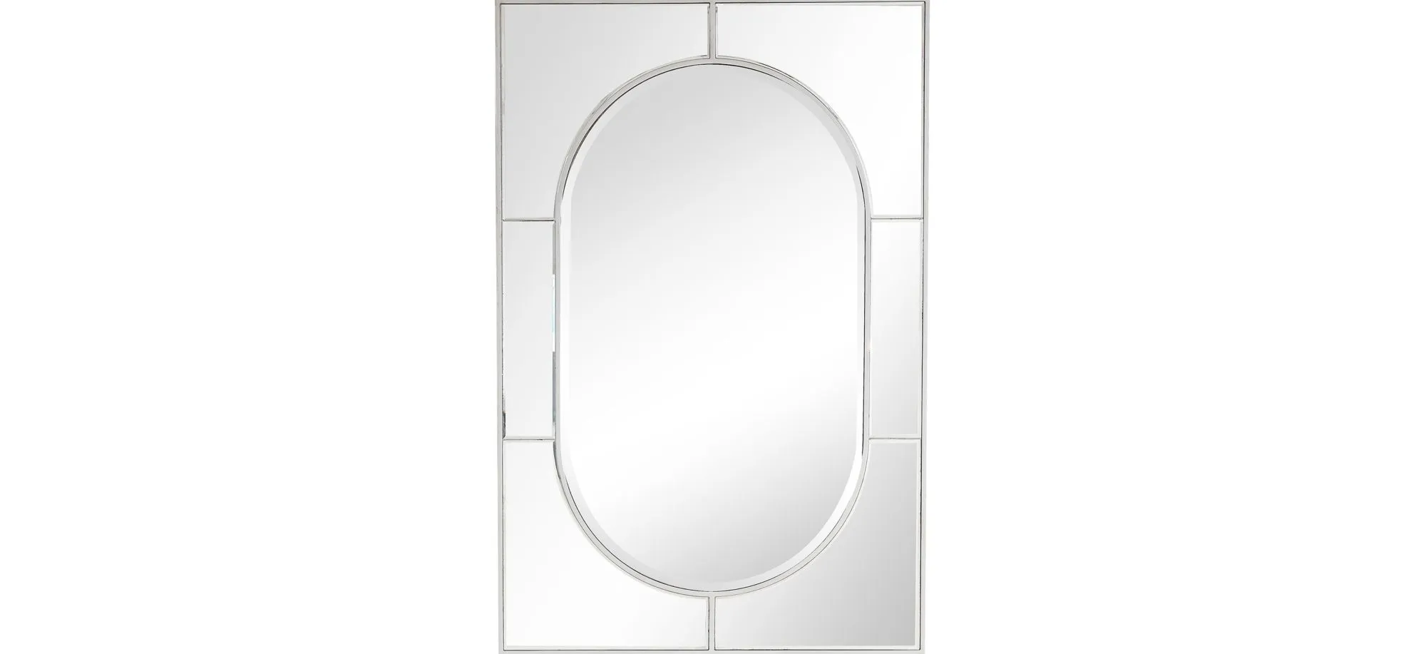 Helena Wall Mirror in Silver by CAMDEN ISLE