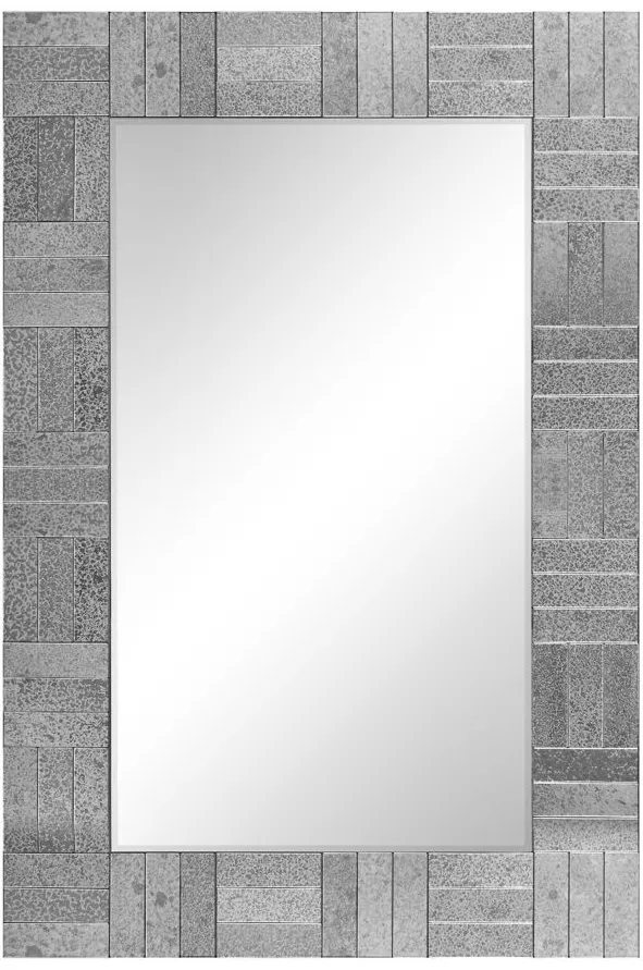 Columbia Wall Mirror in Gray by CAMDEN ISLE
