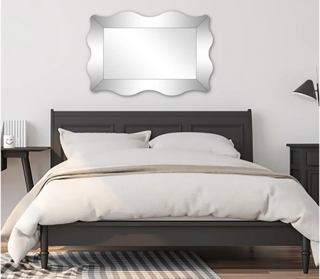 Antonella Wall Mirror in Clear by CAMDEN ISLE