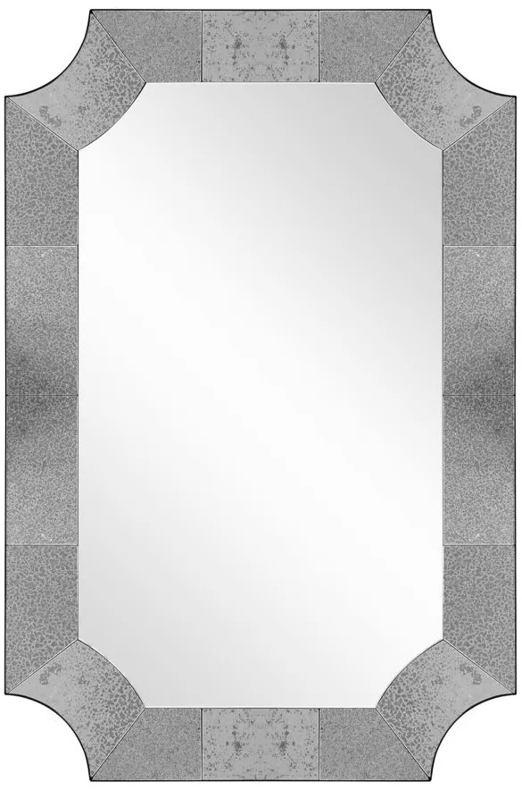 Templar Wall Mirror in Gray by CAMDEN ISLE