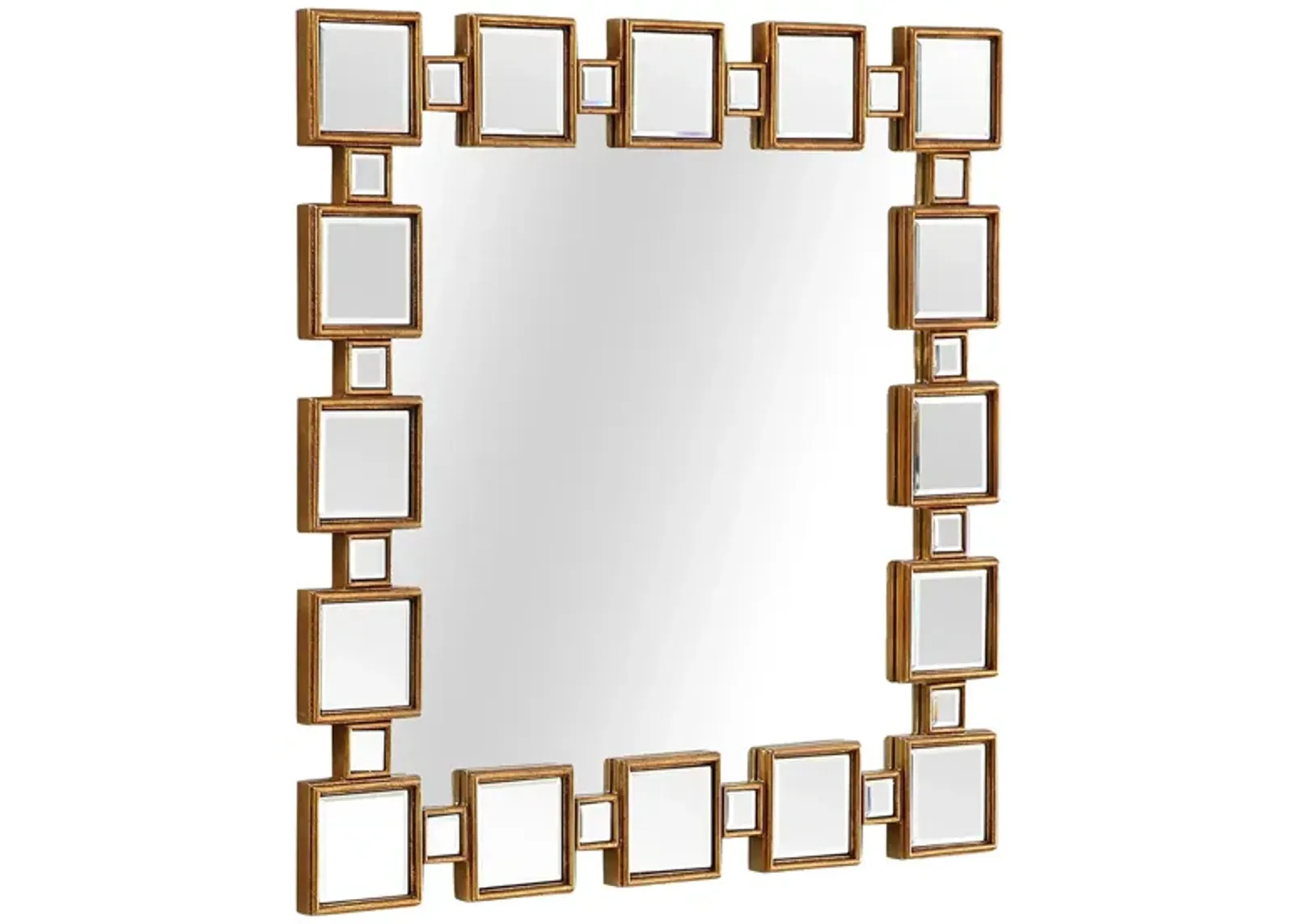 Orion Wall Mirror in Antique Gold by CAMDEN ISLE