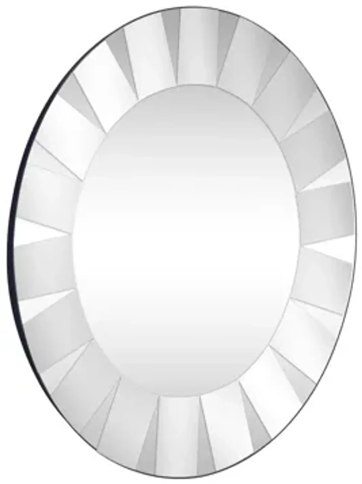 Glass Petal Mirror