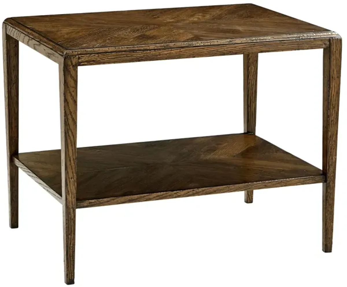 Nova Rectangular Side Table in Dusk by Theodore Alexander