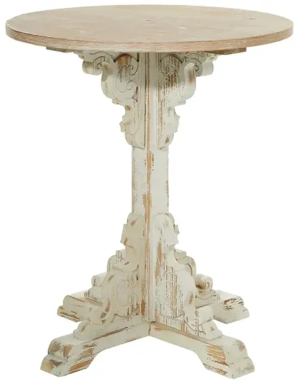 Ivy Collection Carved Accent Table