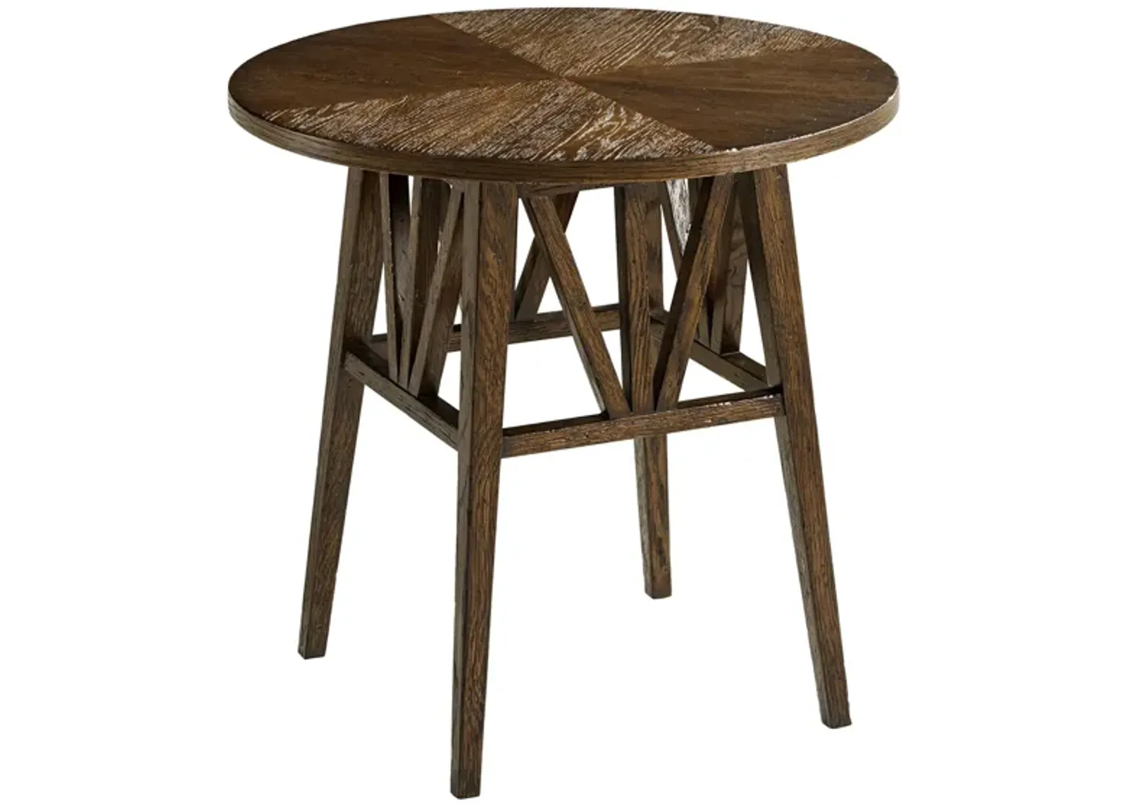 Nova Round Side Table in Dusk by Theodore Alexander