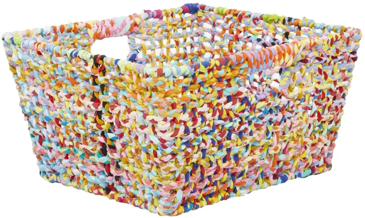 Ivy Collection Tsukino Storage Basket in Multi Colored by UMA Enterprises