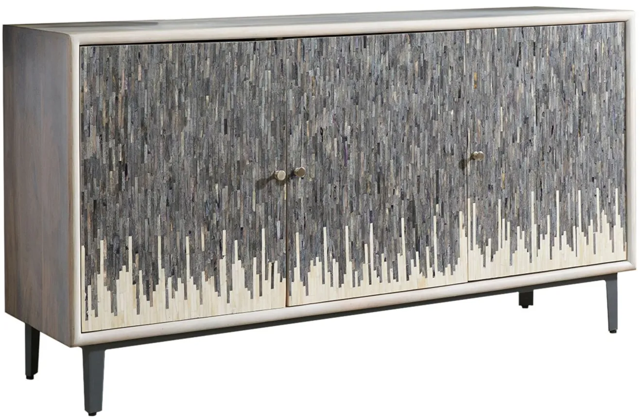 Brink Credenza in White & Charcoal by Coast To Coast Imports