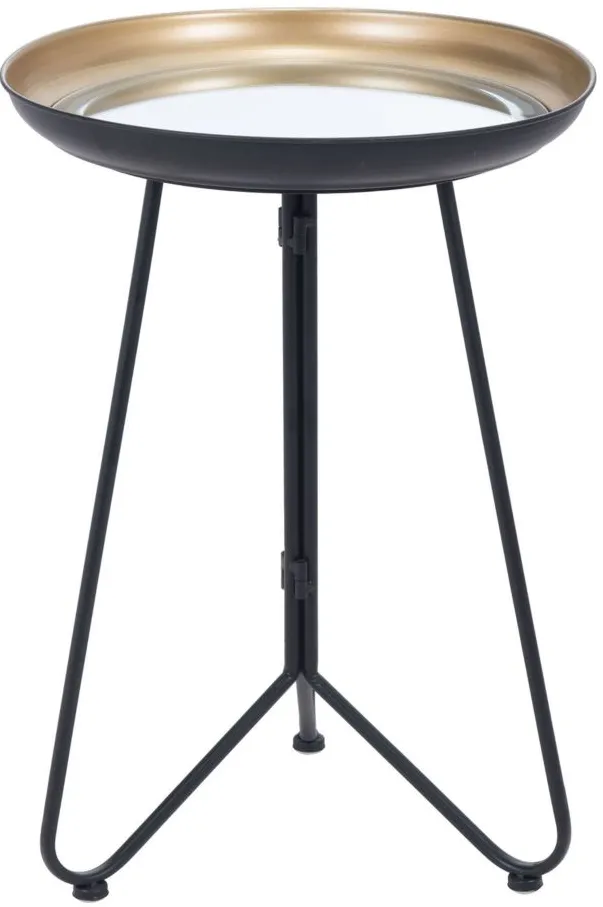 Foley Accent Table in Gold by Zuo Modern