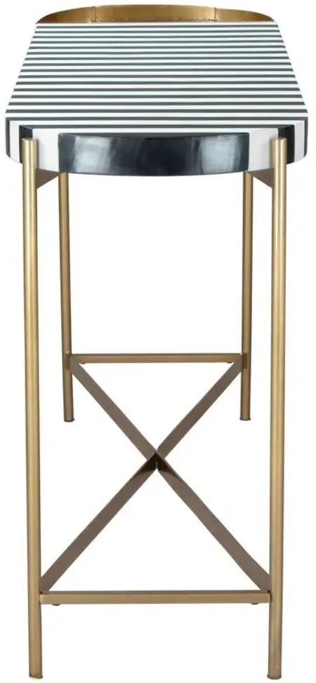 Saber Console Table in Gold by Zuo Modern