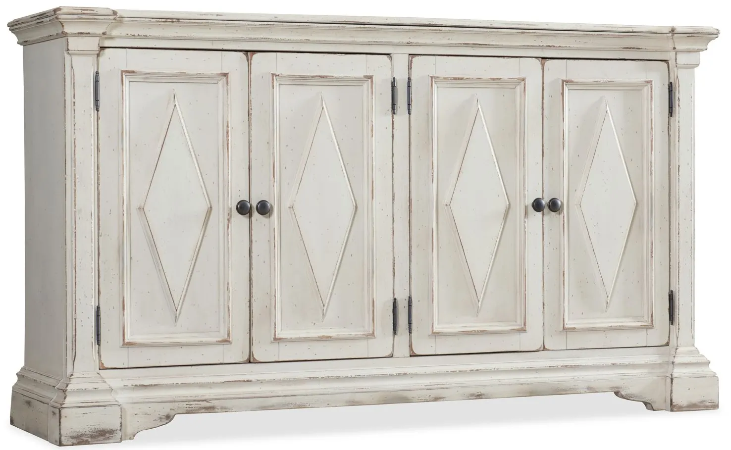 Pipa Four-Door Cabinet in Beige by Hooker Furniture
