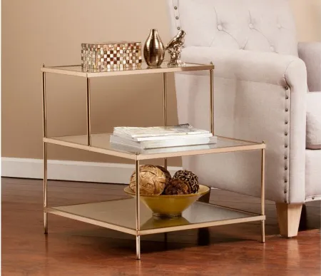 Jameson Accent Table in Gold by SEI Furniture