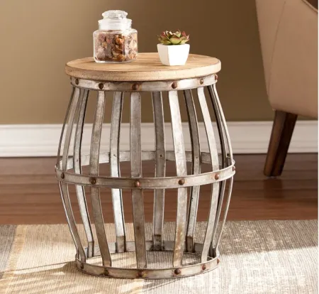 Lester Accent Table in Silver by SEI Furniture