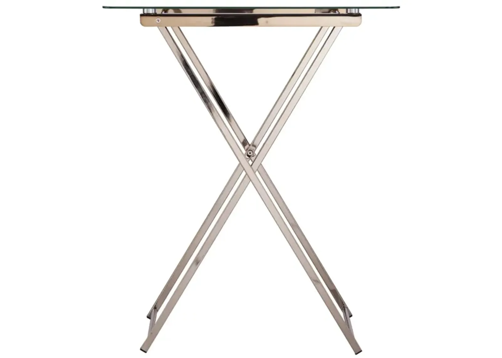 Marceline Folding Tray Table in Champagne by SEI Furniture