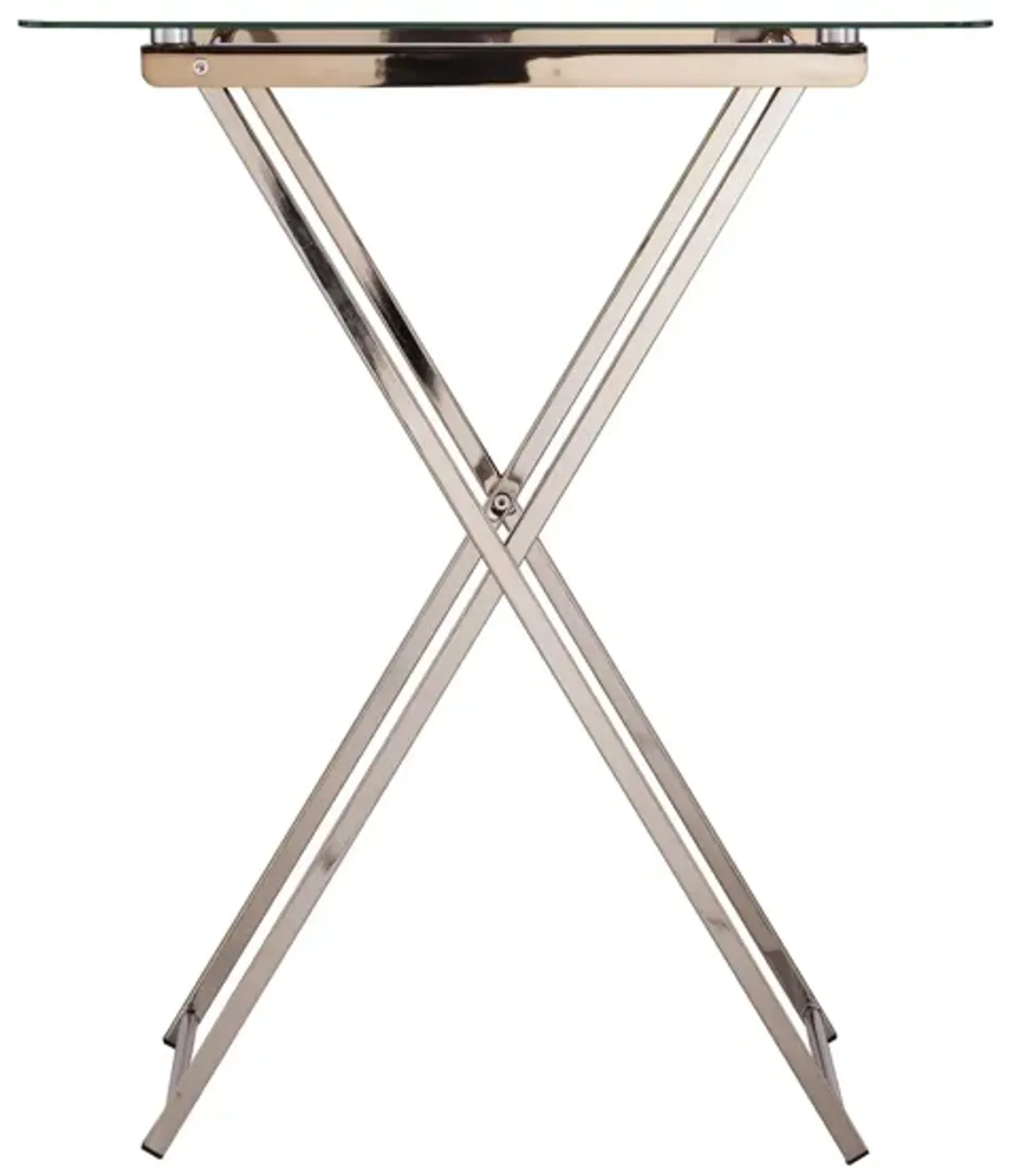 Marceline Folding Tray Table in Champagne by SEI Furniture