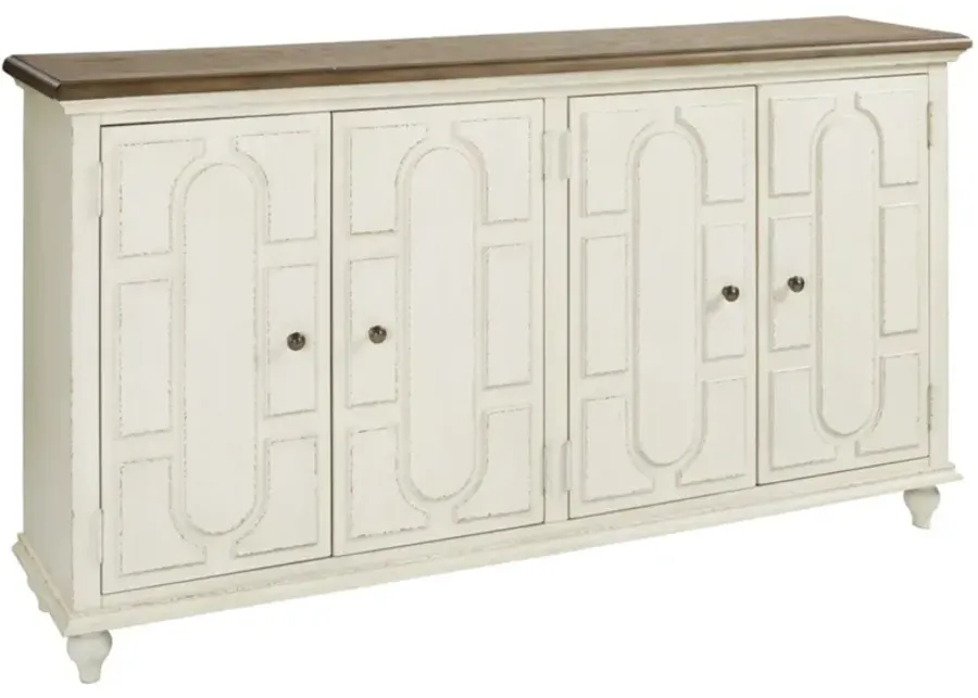 Roranville Accent Cabinet in Antique White by Ashley Furniture