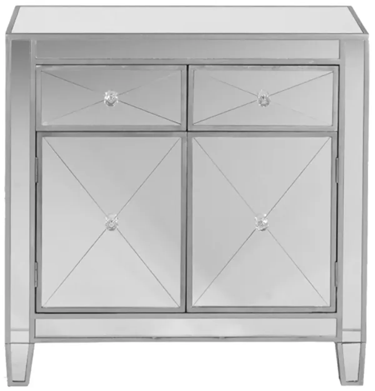 Halsey Mirrored Storage Cabinet