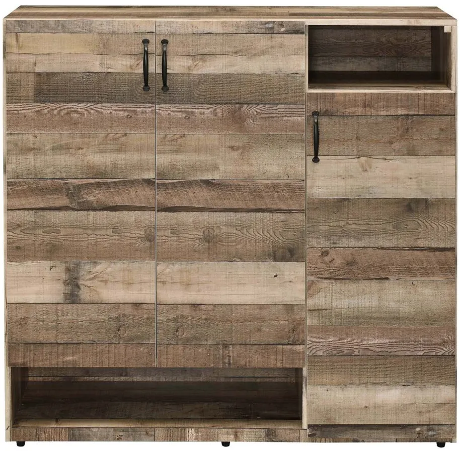 Howia Shoe Cabinet in Rustic Gray Oak by Acme Furniture Industry