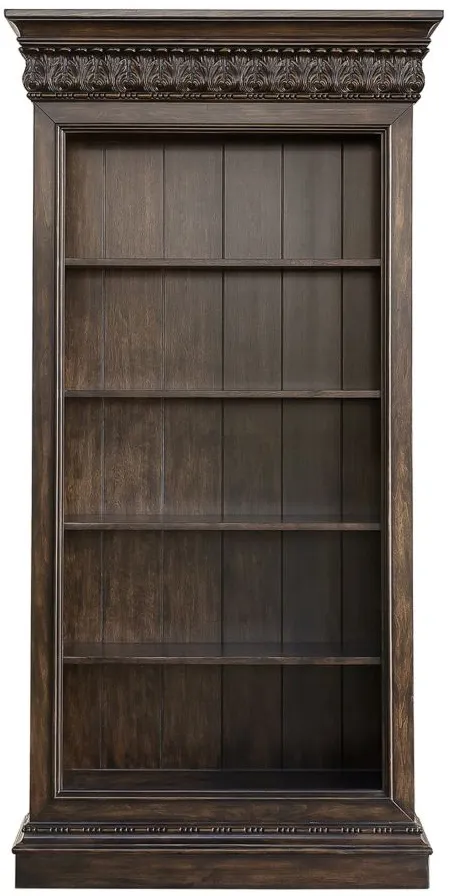 Pulaski Open Bookcase Curio in Brown by Bellanest.