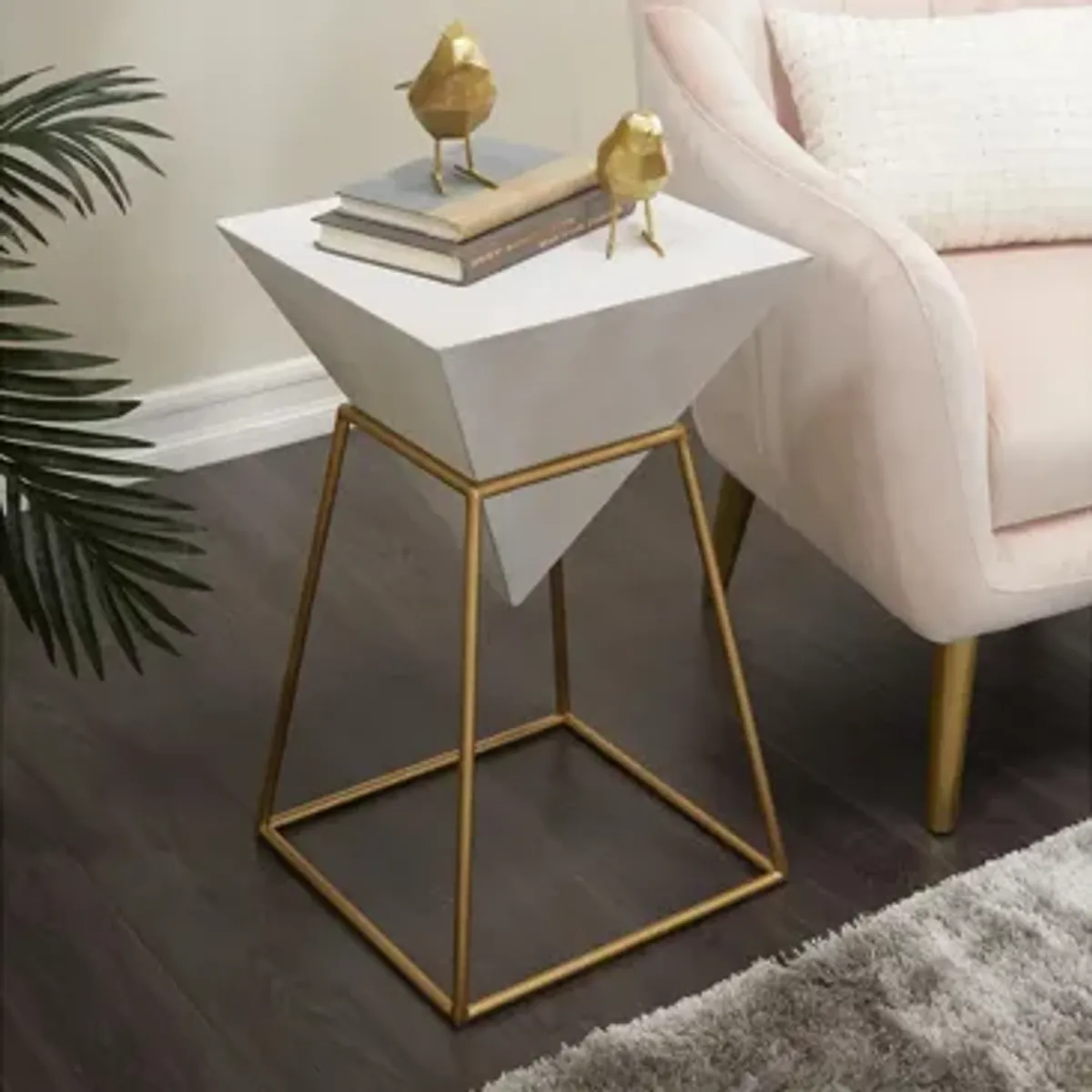 Ivy Collection Pyramid Accent Table