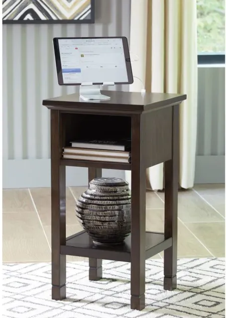 Marnville Accent Table in Dark Brown by Ashley Express