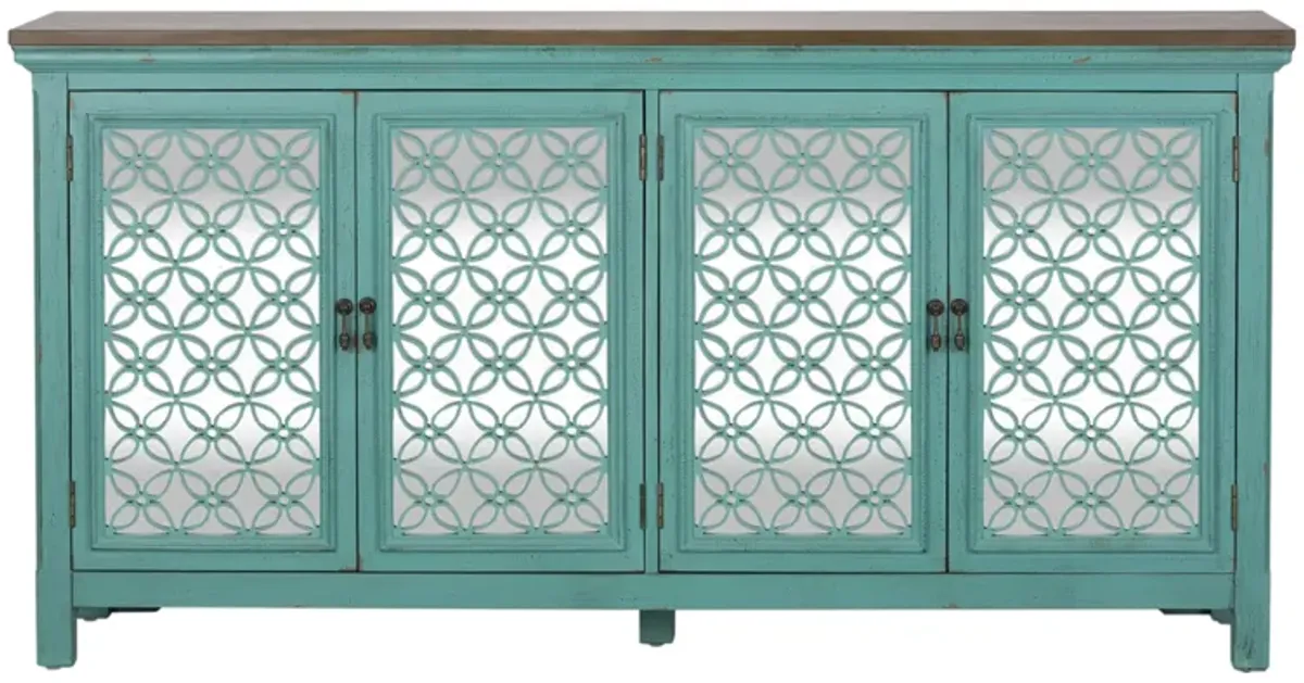 Kensington Accent Credenza in Blue by Liberty Furniture