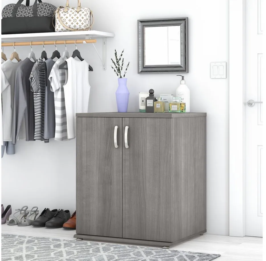 Genesis 2-Door Storage Cabinet in Platinum Gray by Bush Industries