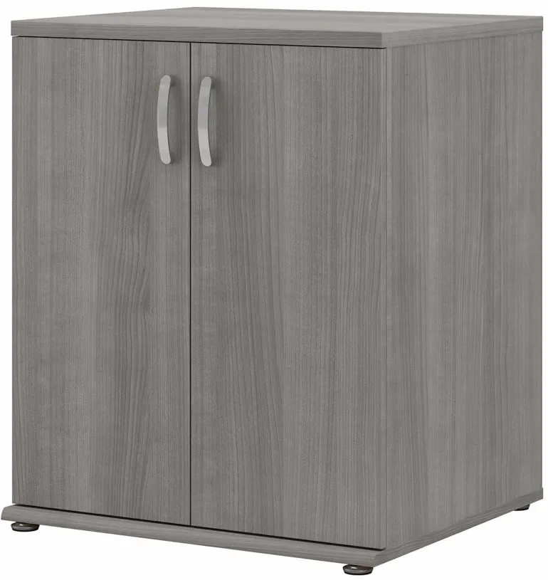 Genesis 2-Door Storage Cabinet in Platinum Gray by Bush Industries