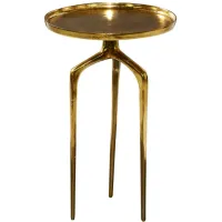 Ivy Collection Tray Accent Table in Gold by UMA Enterprises