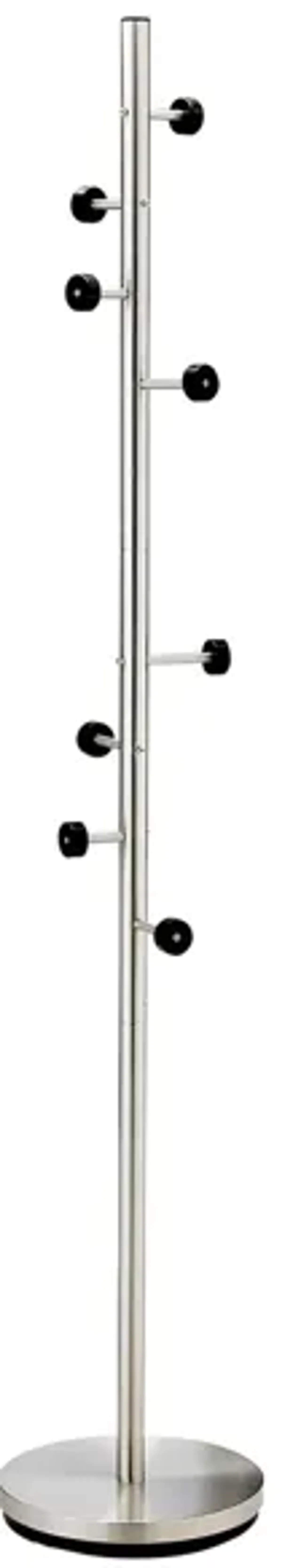 Swizzle Coat Rack in Brushed Steel by Adesso Inc