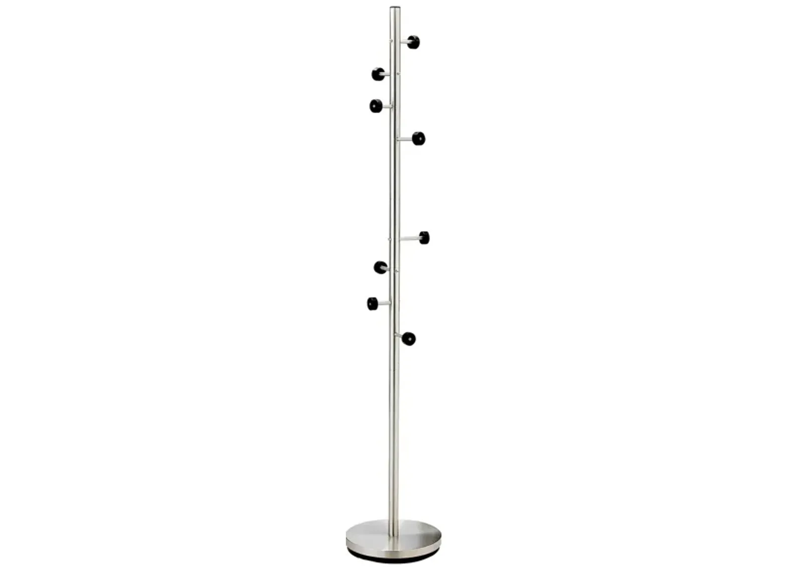 Swizzle Coat Rack in Brushed Steel by Adesso Inc