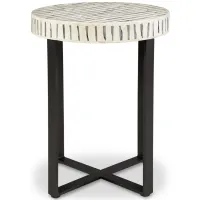 Crewridge Accent Table in Black/Cream by Ashley Express
