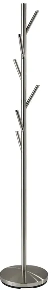 Evergreen Coat Rack in Brushed Steel by Adesso Inc