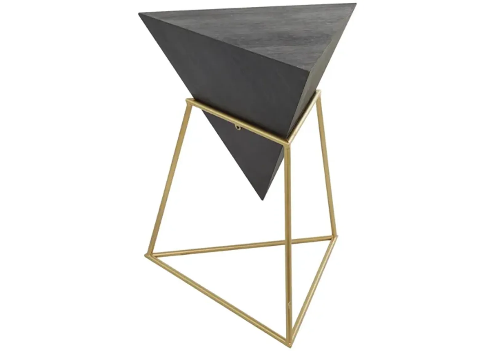 Ivy Collection Pyramid Accent Table in Black by UMA Enterprises