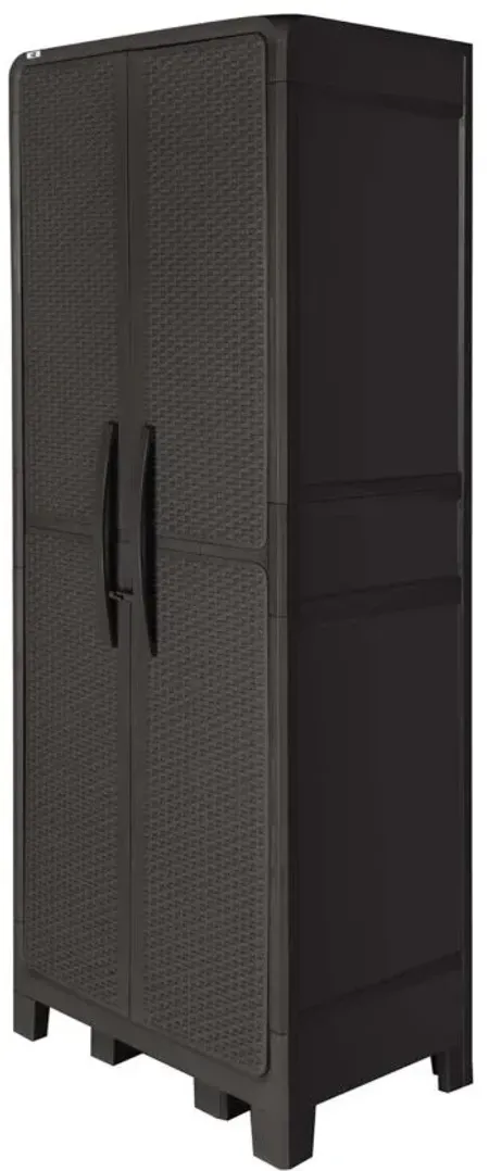 Castle Dale Large Storage Cabinet in Black by Inval America
