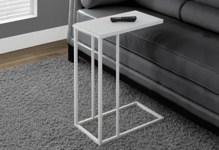 Banks Rectangular Accent Table in White by Monarch Specialties
