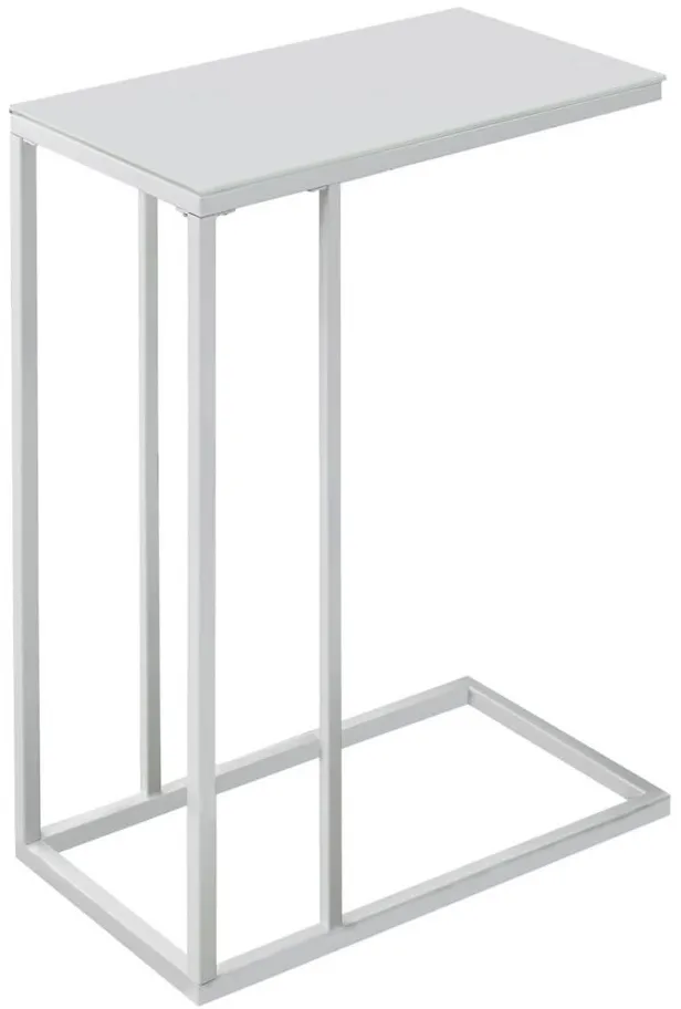 Banks Rectangular Accent Table in White by Monarch Specialties