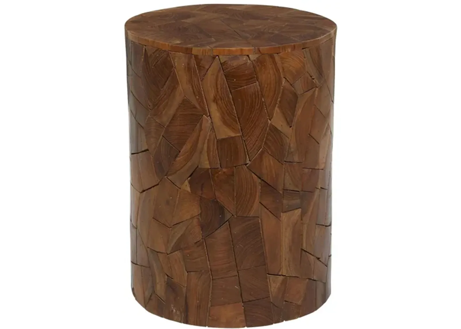 Ivy Collection Cork Accent Table in Brown by UMA Enterprises