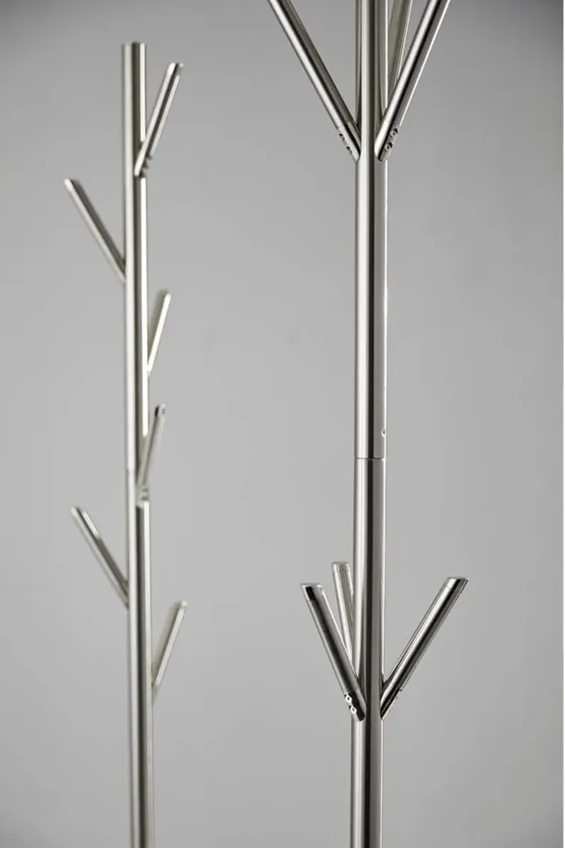 Iwatani Coat Rack in Brushed Steel by Adesso Inc