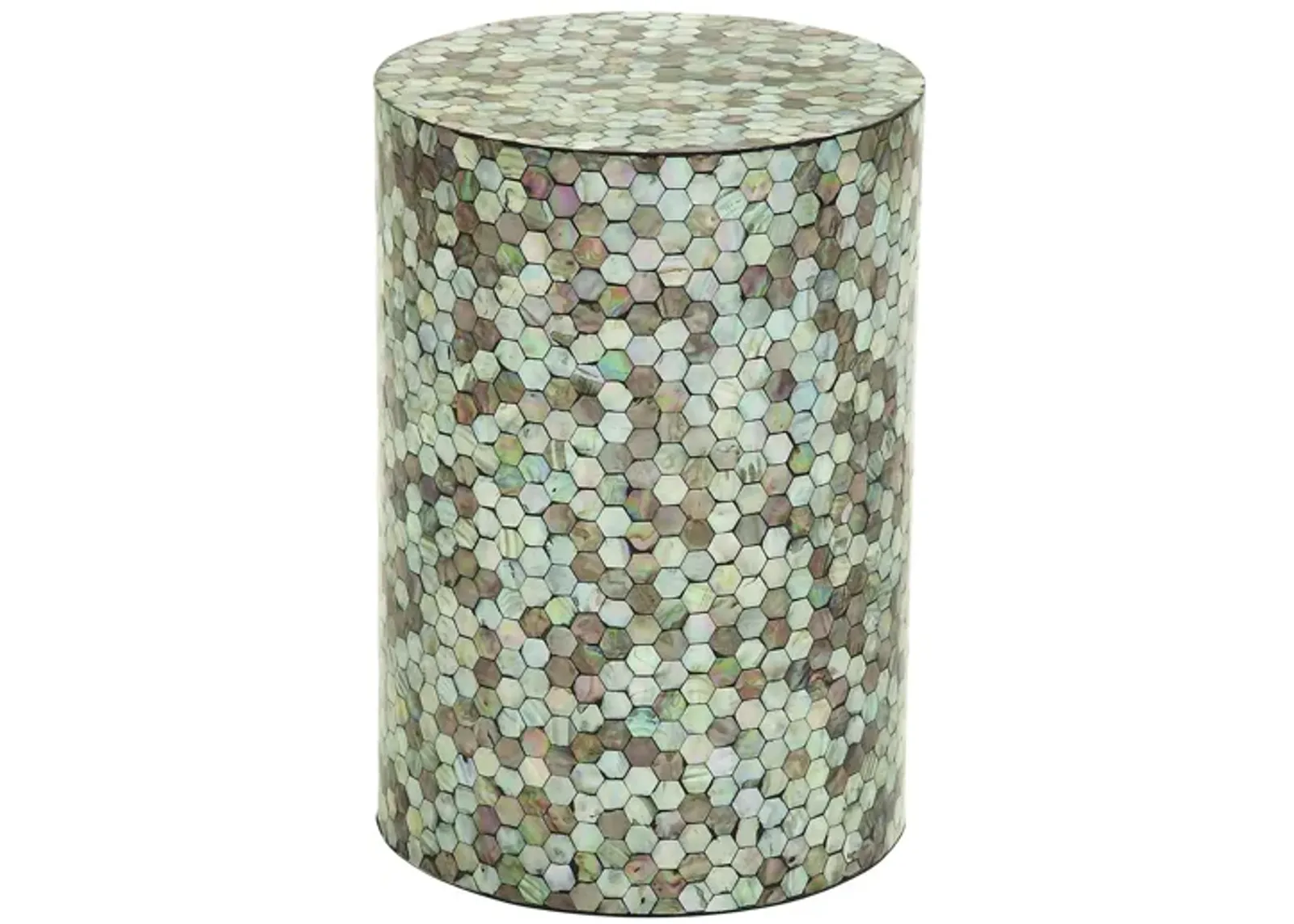 Ivy Collection Honeycomb Accent Table in Multi Colored by UMA Enterprises